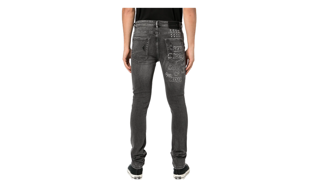Van Winkle Angst Trashed Jeans "Black Stonewash" 5000007243 001