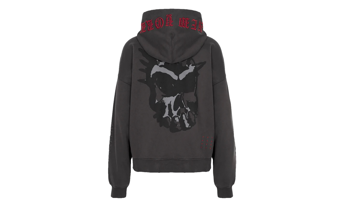 Ksubi Graff Ekcess Zip Thru Hoodie "Faded Black" MPS26FL005