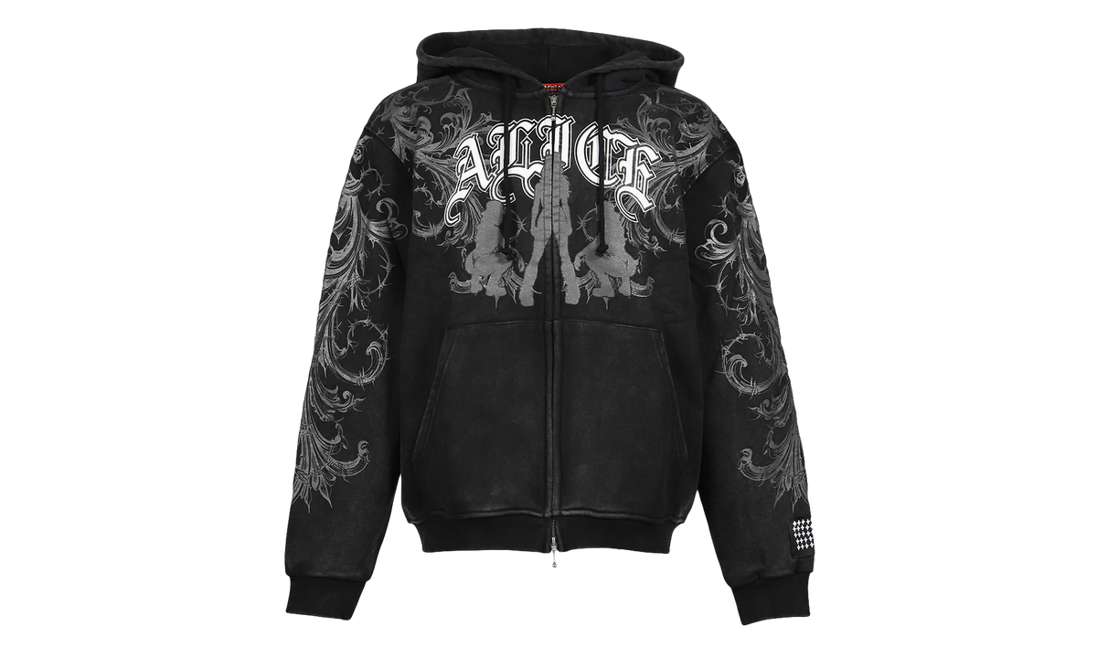 Alice Hollywood Graphic Zip Hoodie "Black" MAH25FL001